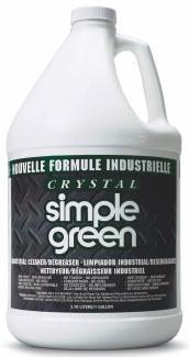 Crystal Simple Green Non-toxic and biodegradable, non-abrasive and non-flammable, industrial formulation with no color and no added scent.