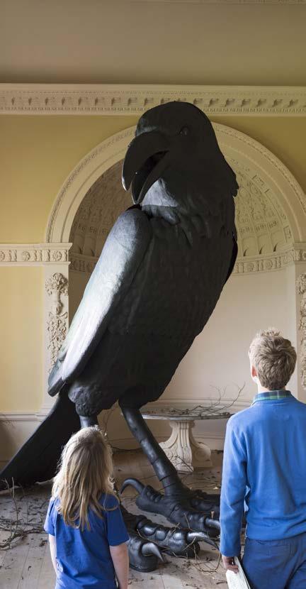 Chapter 4: Themes, objectives and actions A crow invades the Banqueting House as part of the Follies Art Programme This section of the plan sets out the long-term objectives and actions for the next