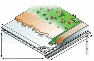 1 GREEN ROOFS On green roofs, the stormwater is partly retained by the growing medium layer and partly passed on to the drainage layer. 1.1 Calculating the drainage capacity in l/(s.