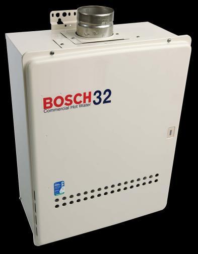 BSCH 32 Bosch 32 can be manifolded Simple installation Delivers 32 litres of hot water per minute Natural or LP Gas Up to 3 optional temperature