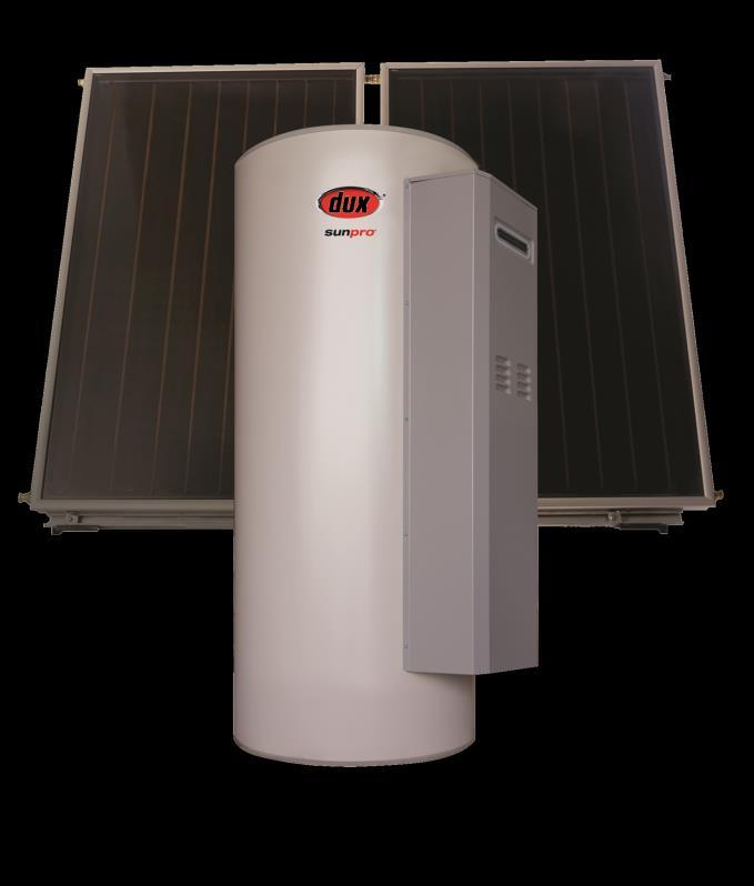 Solar Hot Water Sunpro MP20 250L Gas Boosted Available in Natural Gas or LPG 2 solar collectors as