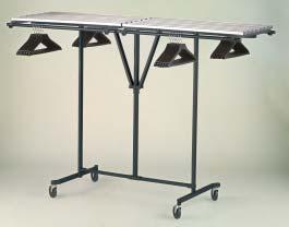 rack. Convenient for hallway or receiving area in office building.