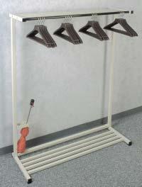 PORTLE COT RCKS These versatile portable coat racks can be used as temporary checkrooms in a variety of settings including