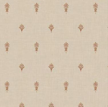 This neoclassical wallcovering is available in several pastel palettes including pale pink or aqua with cream.