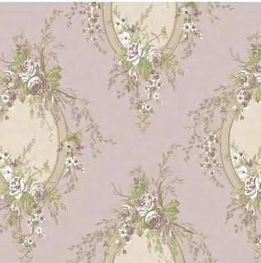 The five palettes are primarily pastel including lilac, green and white or cream, butter and taupe. Use this breathtaking design with Traditional Trail or One Color Trail.
