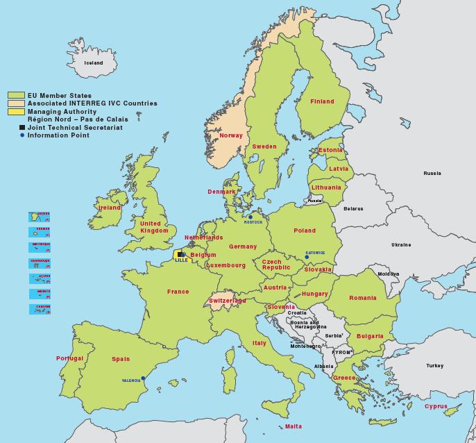 Main features 3. INTERREG EUROPE Eligible area: EU28 + Norway & Switzerland Who is eligible?