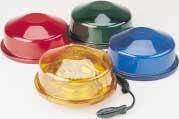 Rotating Lights Single Rotating Lights 4 1 /2" H x 6 5 /8" Diameter Amber, blue, clear*, green or red. 120 or 240 RPM *Colored filters available in amber, blue and red.