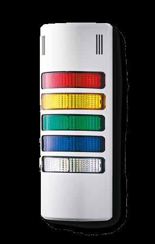 compact signal towers 83 compact Signal tower Compact LED signal tower system in semi-circular design Steady or strobe beacon can be selected for every position 6 lens colours, 3 housing colours