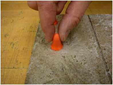 Sample Preparation Choose those specific areas of the SPA-coated pavement that appear to have