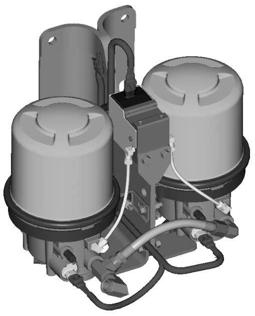 5008484 Air Dryer Mounting Bracket 1/2" NPT Supply Port EverFlow Air Dryer Module Retrofit Kit* Service Pc. No.