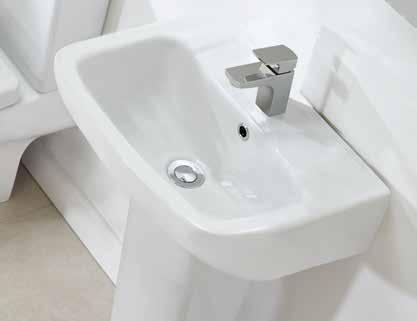 Comfort height WC The comfort height WC sits several centimetres taller than standard WCs, ideal for
