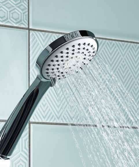 temperature stop function Anti-scald mechanism for safe showering Suitable for high and low pressure systems 157.