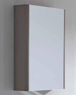 ST 400mm Single Door Cabinet 380(w) x 750(h) x 115(d)mm Gloss White Finish AM4051.W All finish options are shown opposite 130.