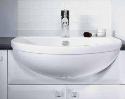 Liberty shown with laminate worktop and minerva semi-countertop basin liberty features Unit sizes Choose between standard or slim depth and either 500, 600 or 700mm basin units depending on the size