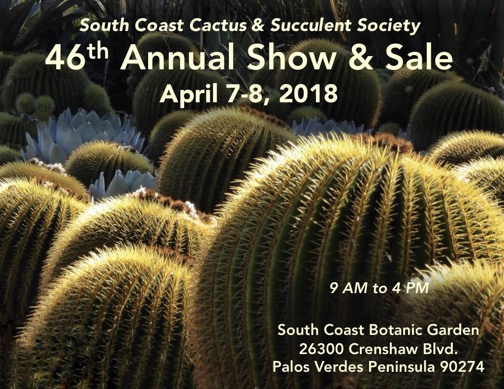 Note** Join the San Gabriel Valley Cactus & Succulent Society. Membership dues are $20 per year.