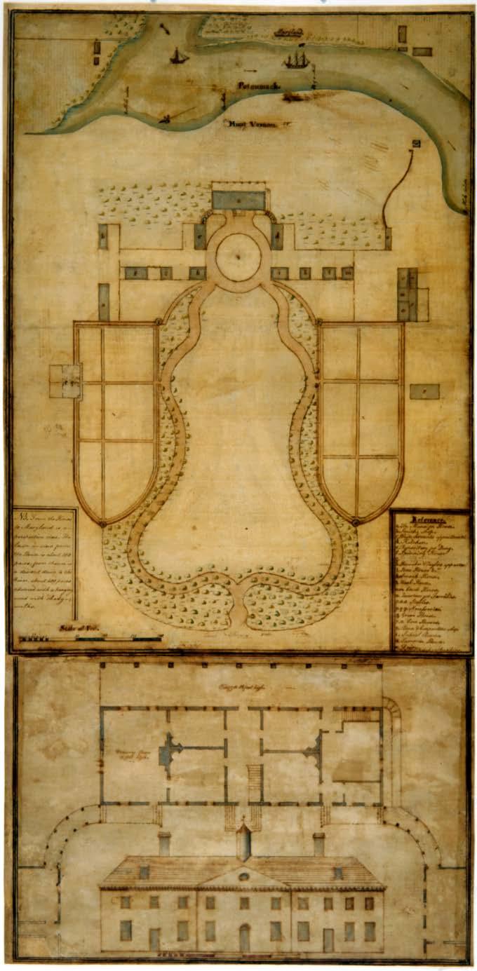 The Samuel Vaughan Drawing Washington was very particular about the way everything looked at Mount Vernon. He carefully redesigned the landscape and gardens in the 1780s.