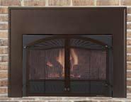 (NG) 4 oak-style logs AFUE rated 75% Aluminized Steel Inserts FB-IN Minimum fireplace opening: 22-1/2" high Popular size fits most fireplaces 38,000-27,000 Btu/Hour Input (NG) 4