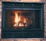 oak-style logs AFUE rated 80% Grand-XT Minimum fireplace opening: 22-3/4" high Ideal size for larger firebox openings 35,500-23,500 Btu/Hour Input (NG) 7 oak-style logs AFUE rated