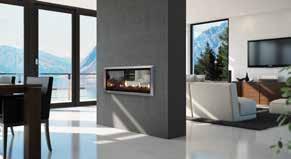 Fireplace range overview INDOOR Gas MULTIROOM Indoor Gas High Output These multiroom fireplaces combine impressive flame display visible from one or