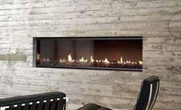 This fireplace can also be used in a double sided island to split a large room into smaller,