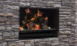 the flickering flames and creative wall surround. Available for EF5000 only.
