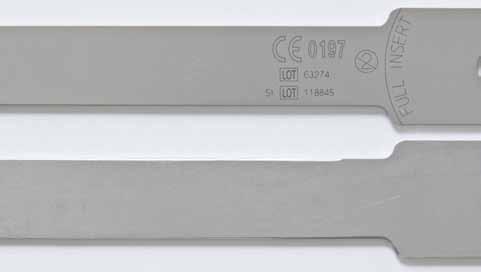 In some cases, the saw blade merely features the date when it was reground. The indication of the regrinding date is no substitute for the lot number and the CE mark.
