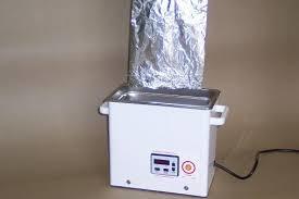 Aluminium foil test Vertically suspend 3 pieces of aluminium foil in the tank; evenly spaced between the ends of the tank Each piece ~0.