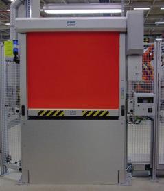 Example of use: door in assembly line The demands in automated manufacturing processes are high and the smallest interruption or delay can break down the flow of production or endanger employees.