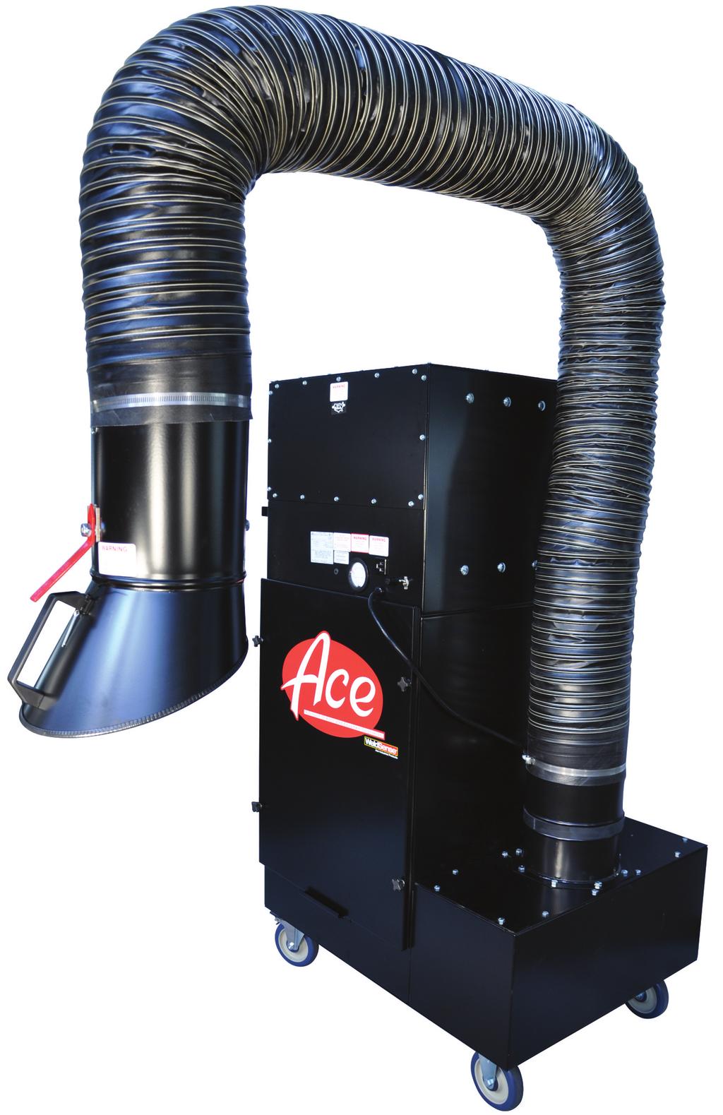 73-801 Powerful mobile fume extractor with a compact, space-saving design. Designed for high volume production welding, this unit is effective for all types of welding materials and processes.