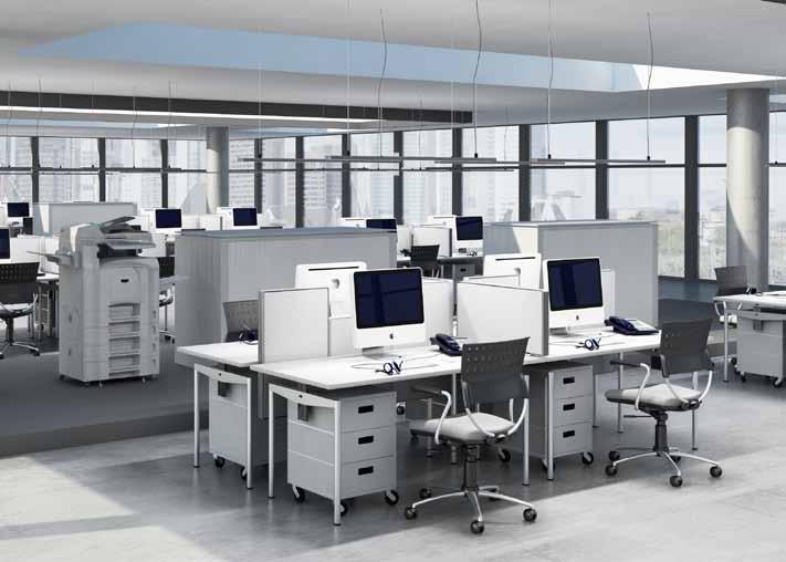 RAUWORKS SCREEN SEPARATING WALL ELEMENTS FOR TWIN WORKstations RAUWORKS screen Modern open-plan offices offer numerous sources for noise distraction from ringing telephones via copiers, printers,