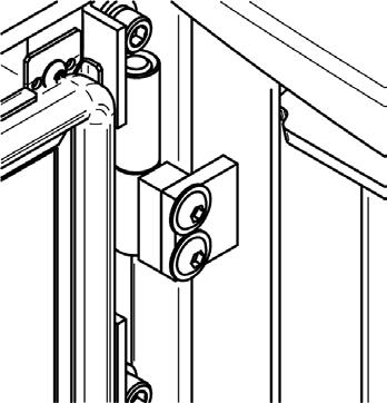 3 NOTE: Applying Thermic Seal is not necessary. Ø6mm Door Sealing Rope 6b. Hinge Blocks on Firebox To adjust the Hinge Blocks on the Firebox: 6b.