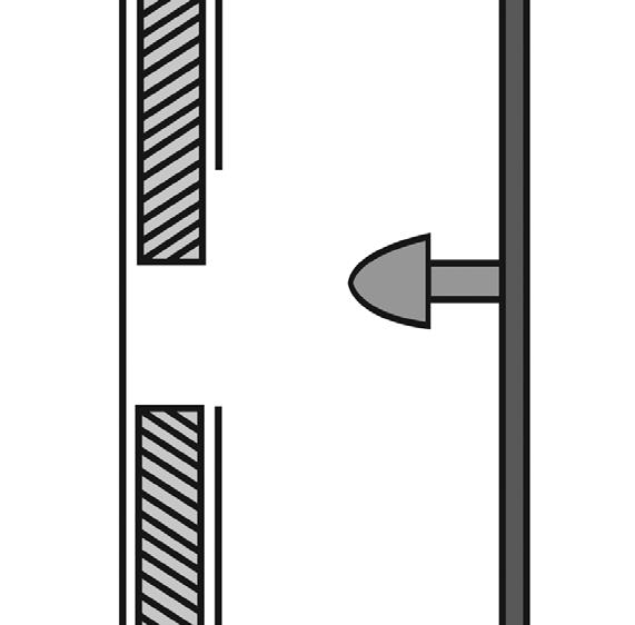 3 Ensure the dome catch is in an upright position with the flat sides parallel with the side of the appliance, see Diagram 8.