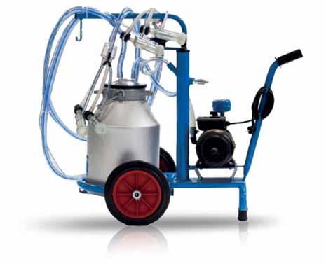 PORTABLE S&G MILKING SYSTEMS MP S&G Milking Trolley The portable milking equipment, MP S&G Milking Trolley, meets the needs of small sheep or goat farms.