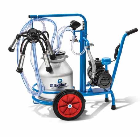 PORTABLE COW MILKING SYSTEMS MP Cow Milking Trolley The portable milking equipment, MP Cow Milking Trolley, meets the needs of small cow farms.