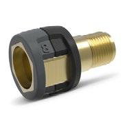 0 Nozzle connector/screw connector for connecting high-pressure nozzles and accessories to the high-pressure trigger gun (with nozzle connector). Connectors: 1x M 22 x 1.5 and 1x M 18 x 1.5. EASY!