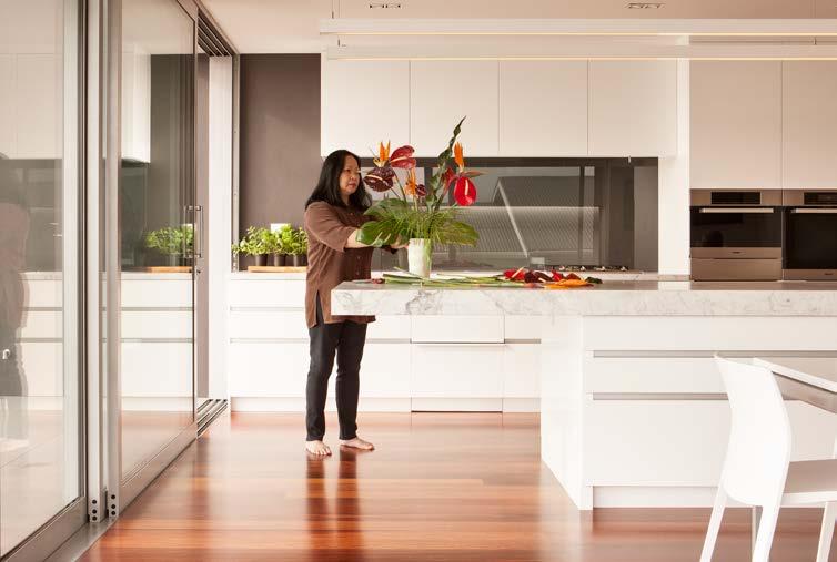 kitchen becomes a more flexible and natural space when