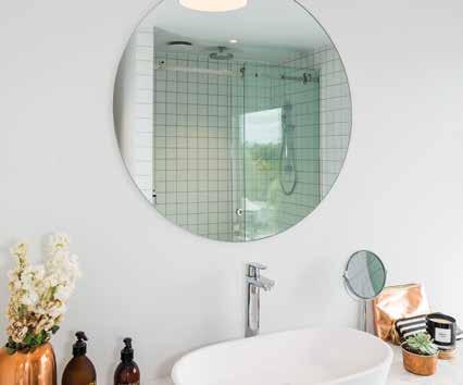 showers, decorative glass and mirrors to suit