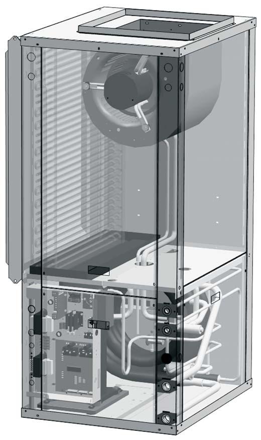 The Envision Series cont. Product Features: Vertical Cabinet Envision Vertical units are available in two return air flow options each with three discharge air flow arrangements.