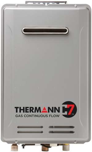 CONTINUOUS FLOW C7 HOT WTER SYSTEM THE THERMNN C7 HIGH EFFICIENCY GS CONTINUOUS FLOW UNIT ENSURES YOU WILL HVE ENOUGH HOT WTER, WHEN YOU NEED IT.