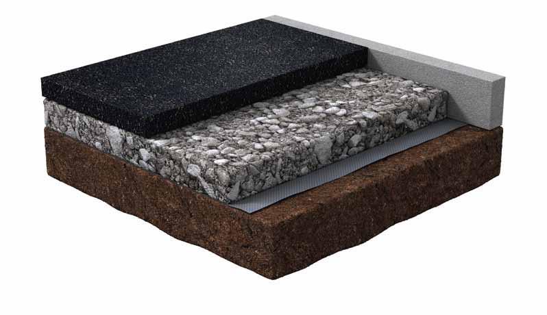 S T R U C T U R A L S U R F A C E S Flexi Base is a unique product consisting of rubber, stone and a bonding agent. Flexi Base is a porous surface suitable for a variety of uses.