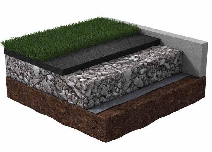 Artificial grass retains its characteristics all year round with very little attention.