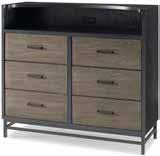 Shown on pages: 8, 19 DESK 5322027 / 56w x 22d x 36h Two drawers. One felt lined storage tray. Metal frame.