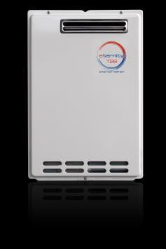 Continuous Flow Eternity T26 Gas *Recess Box A tankless, compact and wall-mountable gas water heater Provides continuous on-demand water heating 26 lpm (@ 25