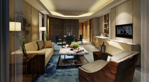 The interior of the hotel reflects this philosophy in its attention to detail and streamlined luxury.