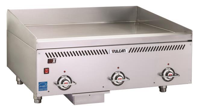 Vulcan Custom Chain Griddle (VCCG) High energy consumption Hot spots and cold spots across griddle surface Vulcan Custom Chain Griddle Innovative technology; IRX infrared burner and Rapid Recovery
