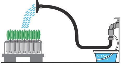 A special drop-type application wand can be used to topdress larger (>1 gal [4 L]) containers because a measured dose of fertilizer can be applied to the base of each plant.