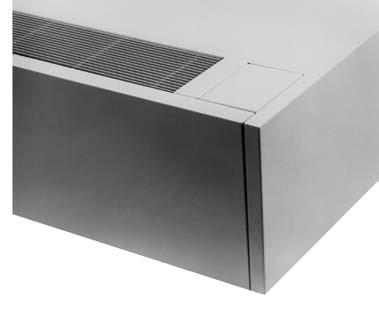 The room cabinet/wall sleeve is constructed of heavy-duty steel that is phosphated and coated with epoxy powder paint to resist scratches, dents and corrosion.