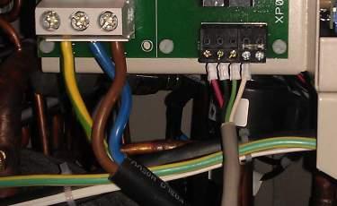 A Cat 5 ethernet cable should be connected between the heat pump and internal router.