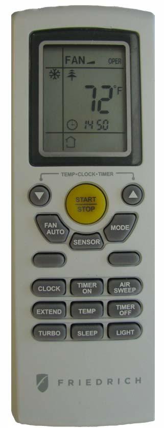 Operation of Remote Controller 1 START / STOP Press to start or stop operation. 2 : Press to decrease temperature setting. 3 4 5 : Press to increase temperature setting.