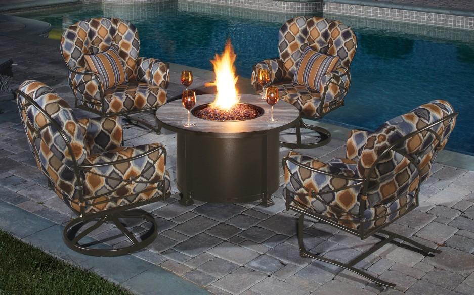 And, as we already mentioned, sling style furniture is ideal for pool areas since they dry so quickly.